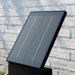 Lucande LED-zonnegolflamp Silvan, 60 cm, sensor, antraciet