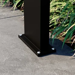 Lucande LED-zonnegolflamp Silvan, 100cm, sensor, antraciet