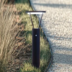 Lucande LED-zonnegolflamp Elario, 80 cm, CCT, sensor