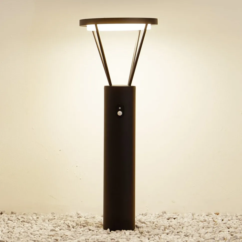 Lucande LED-zonnegolflamp Elario, 80 cm, CCT, sensor