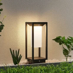 Lucande LED-zonnevoetlamp Eliel, 34 cm, antraciet, IP54