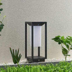 Lucande LED-zonnevoetlamp Eliel, 34 cm, antraciet, IP54