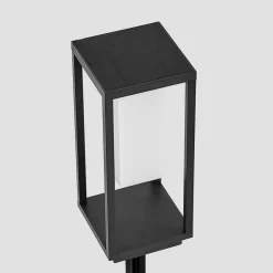 Lucande LED-zonnevoetlamp Eliel, 34 cm, antraciet, IP54
