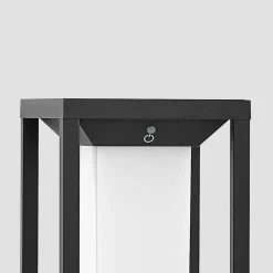 Lucande LED-zonnevoetlamp Eliel, 34 cm, antraciet, IP54