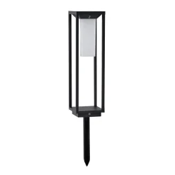 Lucande LED-zonnevoetlamp Eliel, hoogte 50 cm, zwart