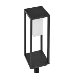 Lucande LED-zonnevoetlamp Eliel, hoogte 50 cm, zwart