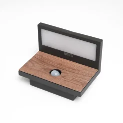 Lucande Lignus LED buitenwandlamp, bewegingsmelder