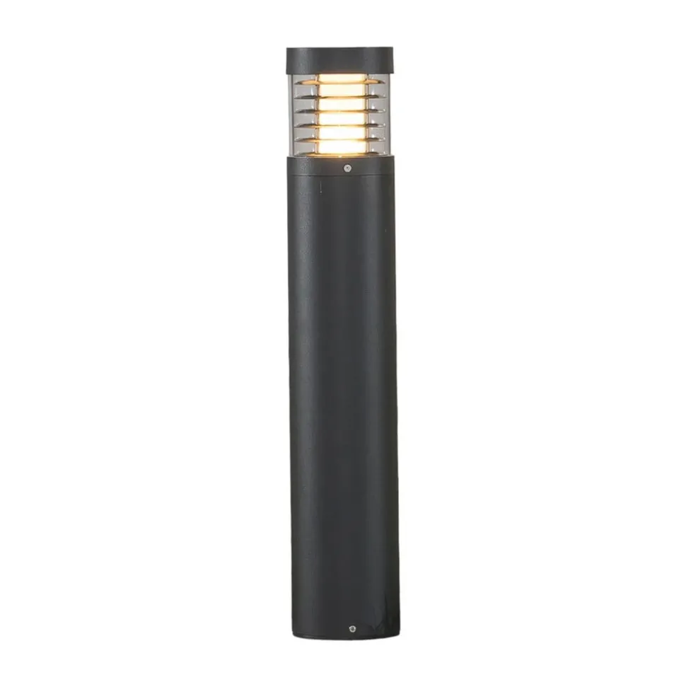 Lucande Lucius LED tuinpadverlichting, 65cm, antraciet, metaal, IP54