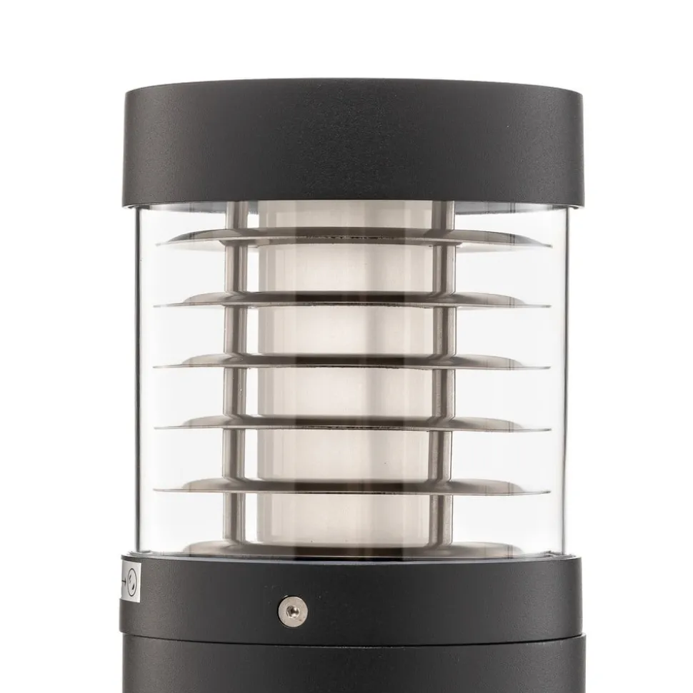 Lucande Lucius LED tuinpadverlichting, 65cm, antraciet, metaal, IP54