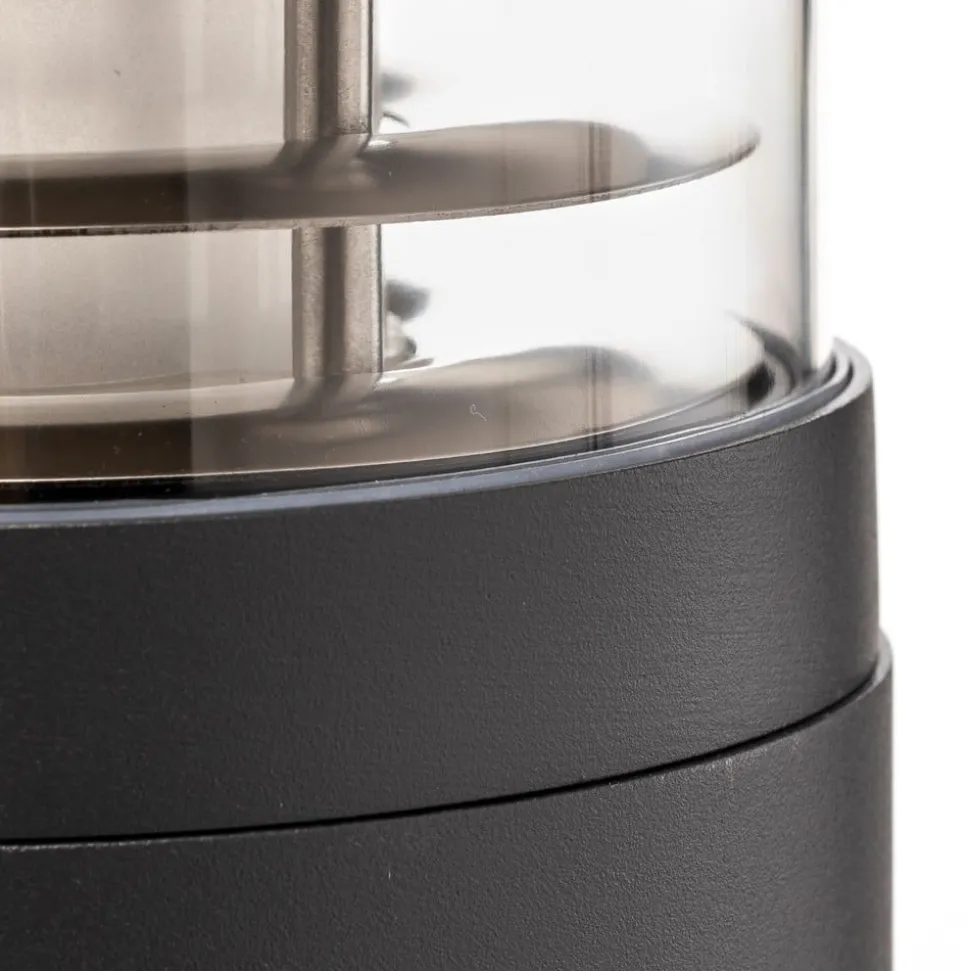 Lucande Lucius LED tuinpadverlichting, 65cm, antraciet, metaal, IP54