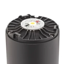 Lucande Lucius LED tuinpadverlichting, 65cm, antraciet, metaal, IP54