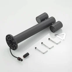 Lucande Maloney sokkellamp, 50 cm, antraciet, IP54