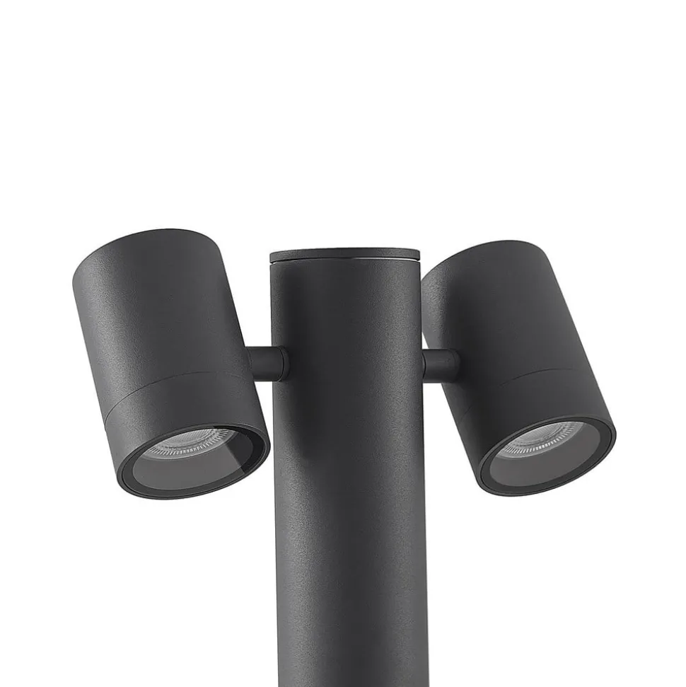 Lucande Maloney sokkellamp, 50 cm, antraciet, IP54