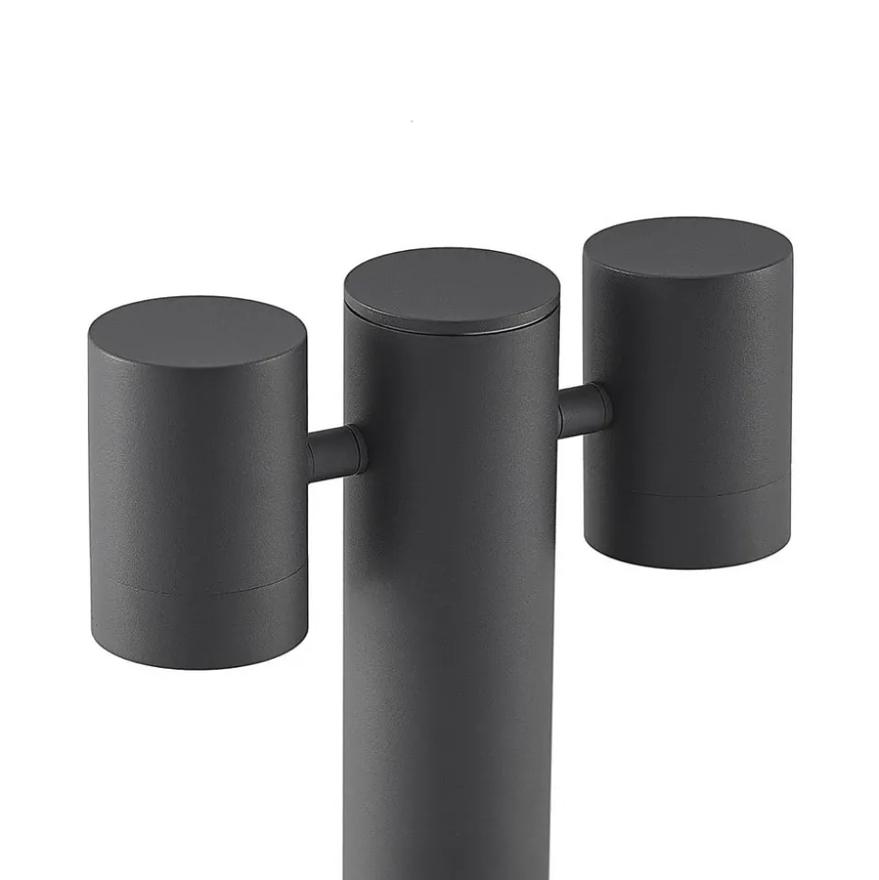 Lucande Maloney sokkellamp, 50 cm, antraciet, IP54