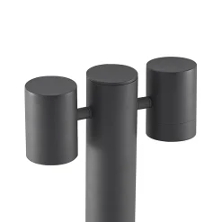Lucande Maloney tuinpadverlichting, 2-lamps, 75 cm, antraciet