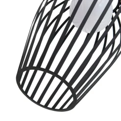 Lucande Marrin buiten hanglamp, zwart, metaal, Ø 31 cm