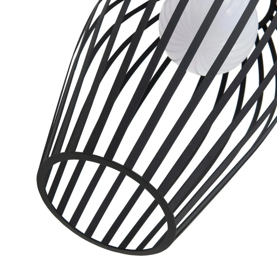 Lucande Marrin buiten hanglamp, zwart, metaal, Ø 31 cm