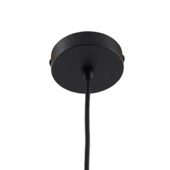 Lucande Marrin buiten hanglamp, zwart, metaal, Ø 31 cm
