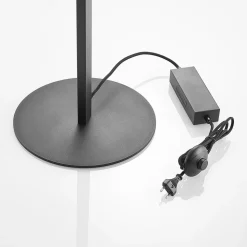 Lucande Matwei LED vloerlamp, ovaal, messing