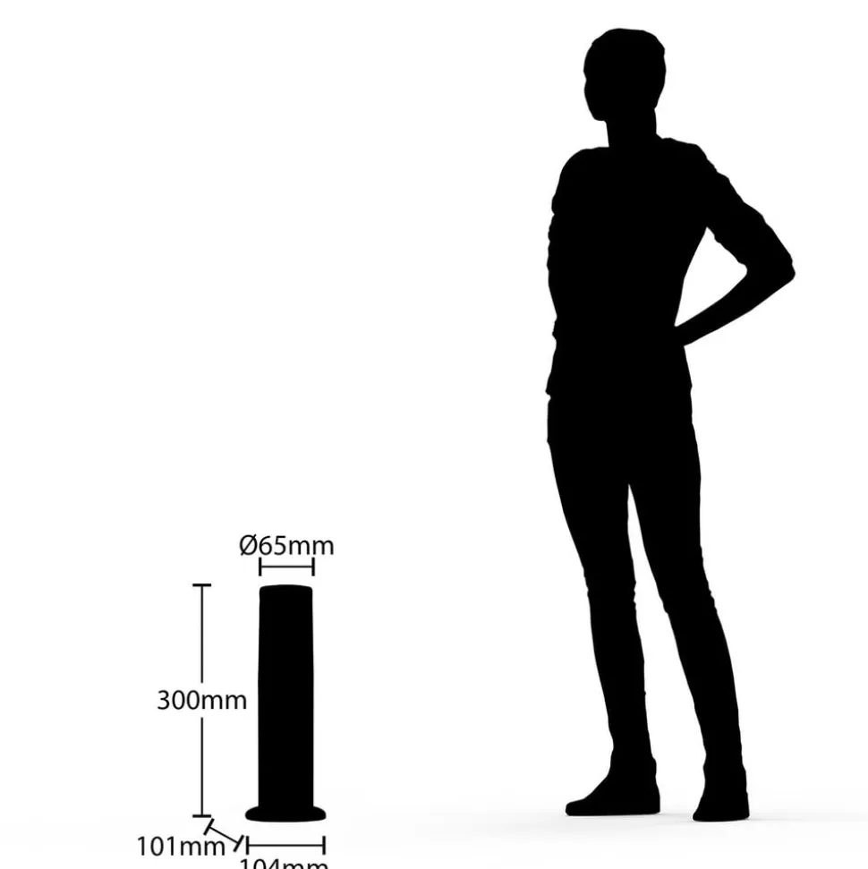 Lucande Obbie sokkellamp, hoogte 30 cm