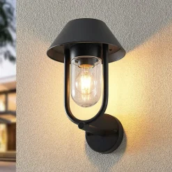 Lucande Olinum buitenwandlamp, donkergrijs