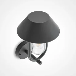 Lucande Olinum buitenwandlamp, donkergrijs