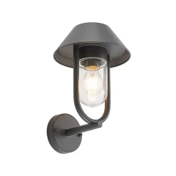 Lucande Olinum buitenwandlamp, donkergrijs