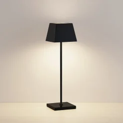 Lucande Patini LED tafellamp buiten, zwart