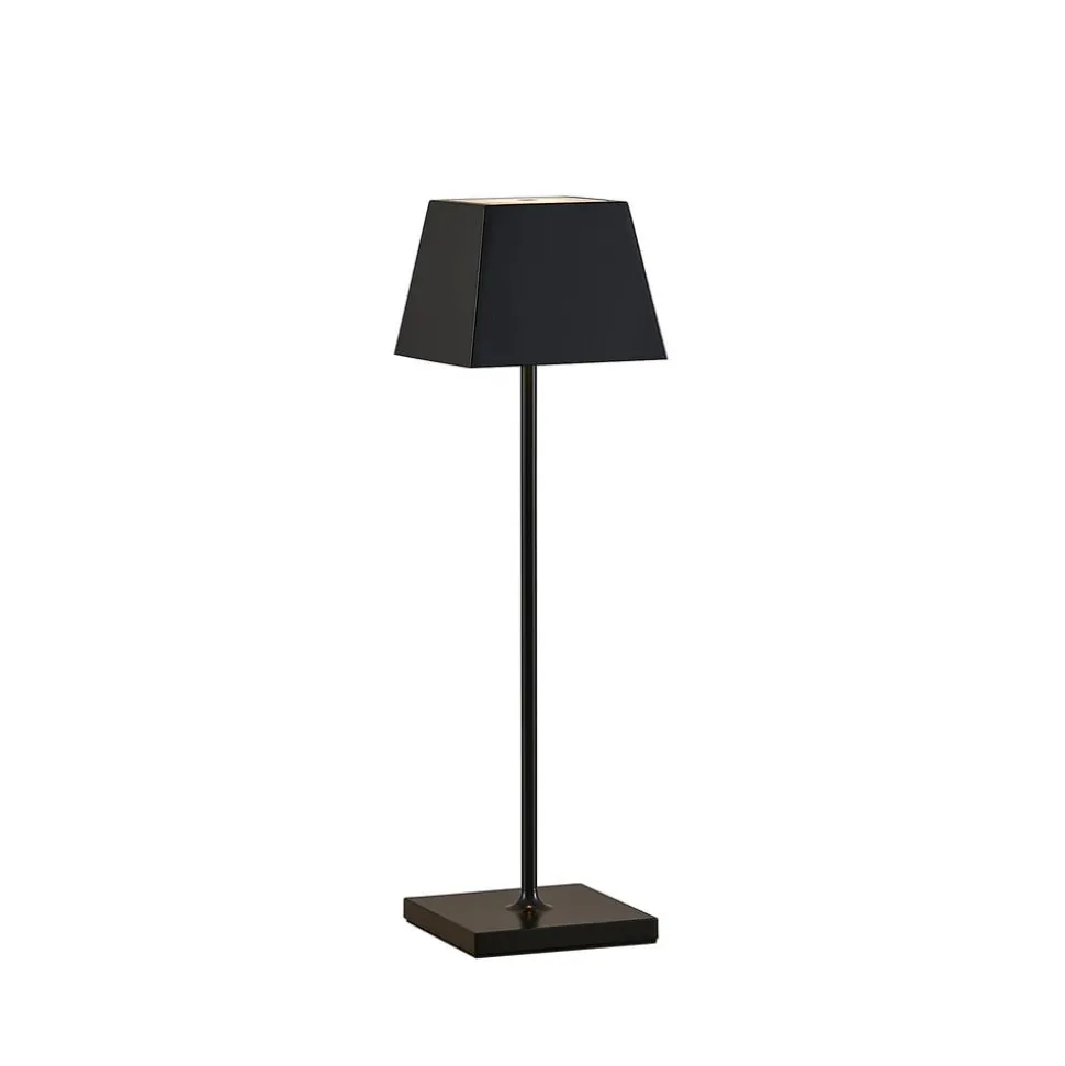 Lucande Patini LED tafellamp buiten, zwart