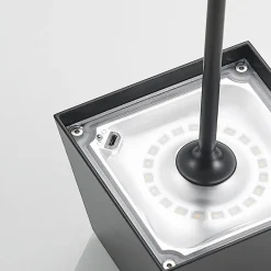 Lucande Patini LED tafellamp buiten, zwart