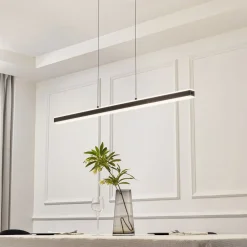 Lucande Pendolo LED hanglamp, zwart, aluminium, 120 cm