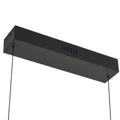 Lucande Pendolo LED hanglamp, zwart, aluminium, 120 cm