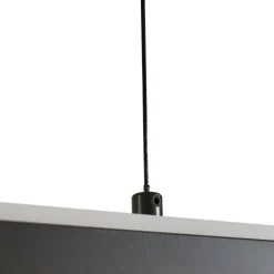 Lucande Pendolo LED hanglamp, zwart, aluminium, 120 cm