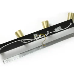 Lucande plafondlamp Angelina, 4-lamps, messing/goud