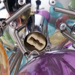 Lucande plafondlamp Diborah, kleurrijk, glas, Ø 50 cm, G9