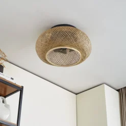 Lucande plafondventilator met licht Cordie, DC, stil, Ø 53 cm