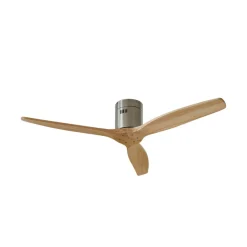 Lucande plafondventilator Vindur, nikkel, DC, stil, Ø 132 cm