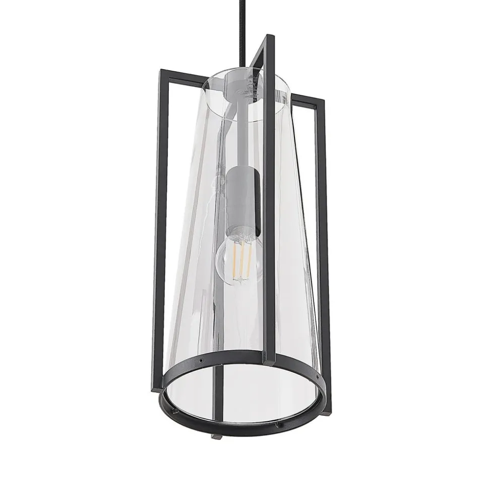 Lucande Rufina hanglamp, 3-lamps, langwerpig