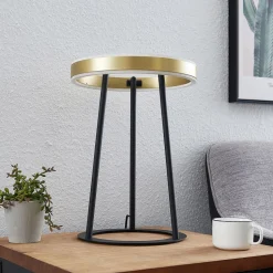 Lucande Seppe LED tafellamp, messing