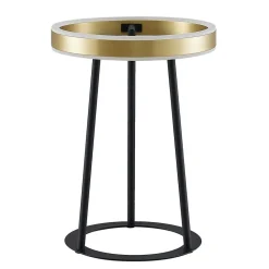 Lucande Seppe LED tafellamp, messing