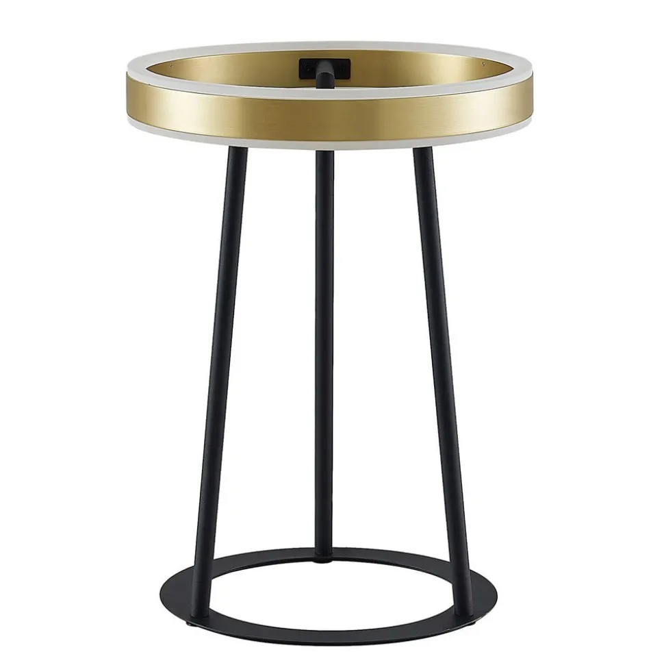 Lucande Seppe LED tafellamp, messing