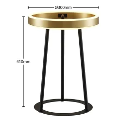 Lucande Seppe LED tafellamp, messing