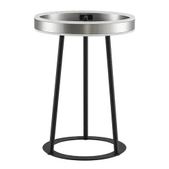 Lucande Seppe LED tafellamp, nikkel