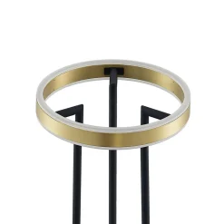 Lucande Seppe LED vloerlamp, messing