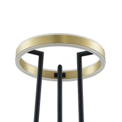 Lucande Seppe LED vloerlamp, messing