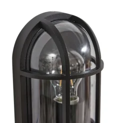 Lucande Serine buitenwandlamp, 27,1 cm, zwart, aluminium