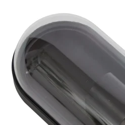 Lucande Serine buitenwandlamp, 25,5 cm, zwart, aluminium