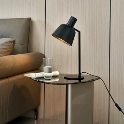 Lucande Servan tafellamp van zwart ijzer