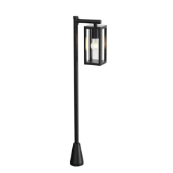 Lucande Siveta tuinpadverlichting, 100 cm hoog, zwart, E27, IP65