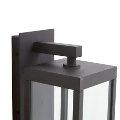 Lucande Smart LED buitenwandlamp Ferdinand, grijs, Tuya